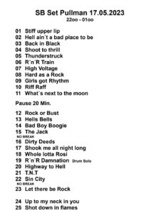 ****Setlist Bild****